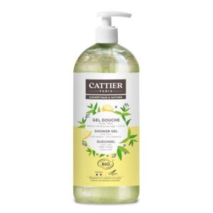 CATTIER — Gel douche fraîcheur verveine sauvage bio 1 L