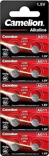CAMELION — Lot de 10 piles bouton AG11 / LR58