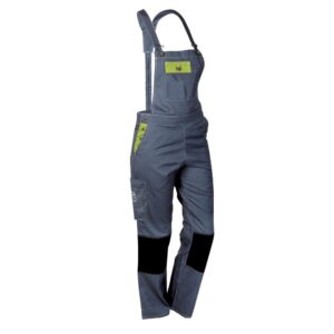 FASHION — Salopette de travail femme gris et citron