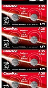 CAMELION — Lot de 10 piles bouton AG5 / LR48