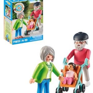 PLAYMOBIL My Life — Grands-parents avec bébé et poussette
