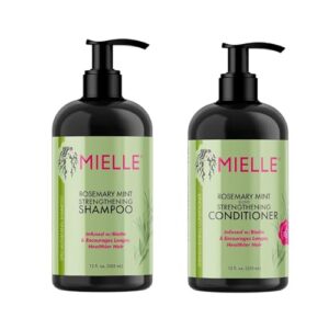MIELLE Romarin Menthe — Duo shampoing et après-shampoing biotine