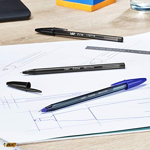 BIC Cristal Exact — Stylos-bille noirs pointe fine 0,7 mm x20 – Image 4