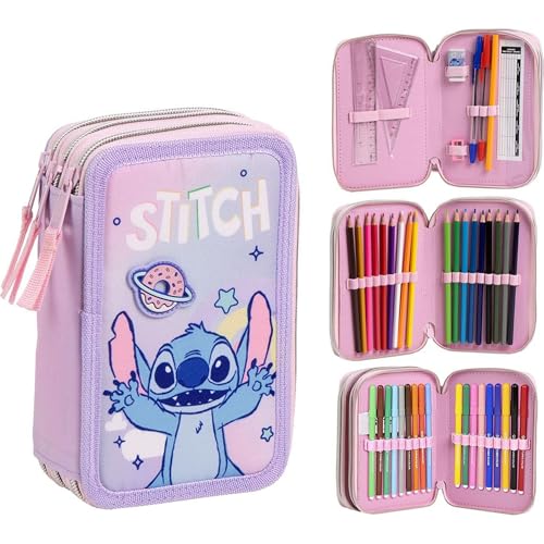 GIOTTO — Trousse scolaire Stitch avec marqueurs et crayons