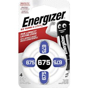ENERGIZER — Piles auditives Zinc-Air 675 1,4 V x4