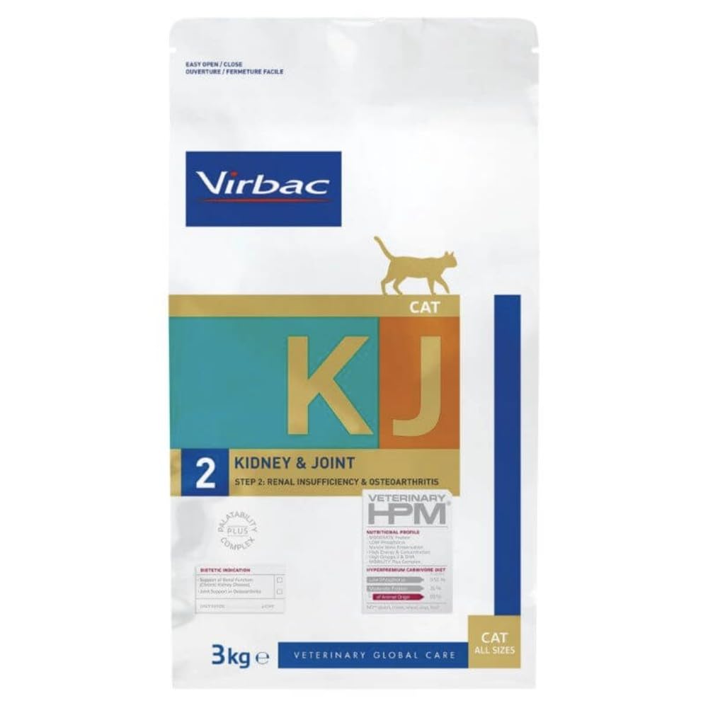 VIRBAC HPM — Croquettes chat Kidney & Joint KJ2 1,5 kg