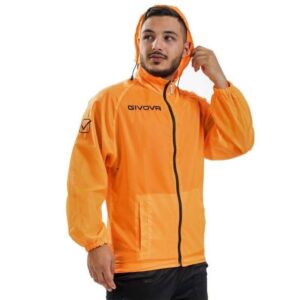 GIVOVA Unisex - Adulte Pluie Basico Blouson, Orange Fluo, XL EU