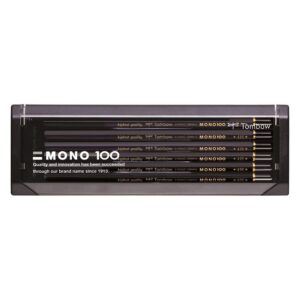 TOMBOW MONO 100 — Lot de 12 crayons graphite 4H