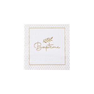 SANTEX — Sachet de 20 serviettes baptême