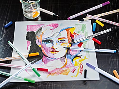 STABILO Pen 68 Brush — Feutres à pointe pinceau x20 – Image 4