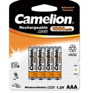 CAMELION — 4 piles rechargeables AAA HR03 NiMH 1000 mAh