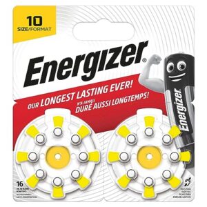 ENERGIZER — Piles auditives 10 lot de 16 longue durée