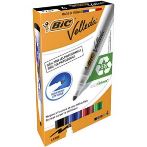 BIC Velleda 1701 ECOlutions — Feutres tableau blanc x4