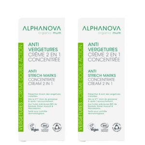 Alphanova Crème Anti Vergeture 2 En 1-150ml - Le Lot De 2