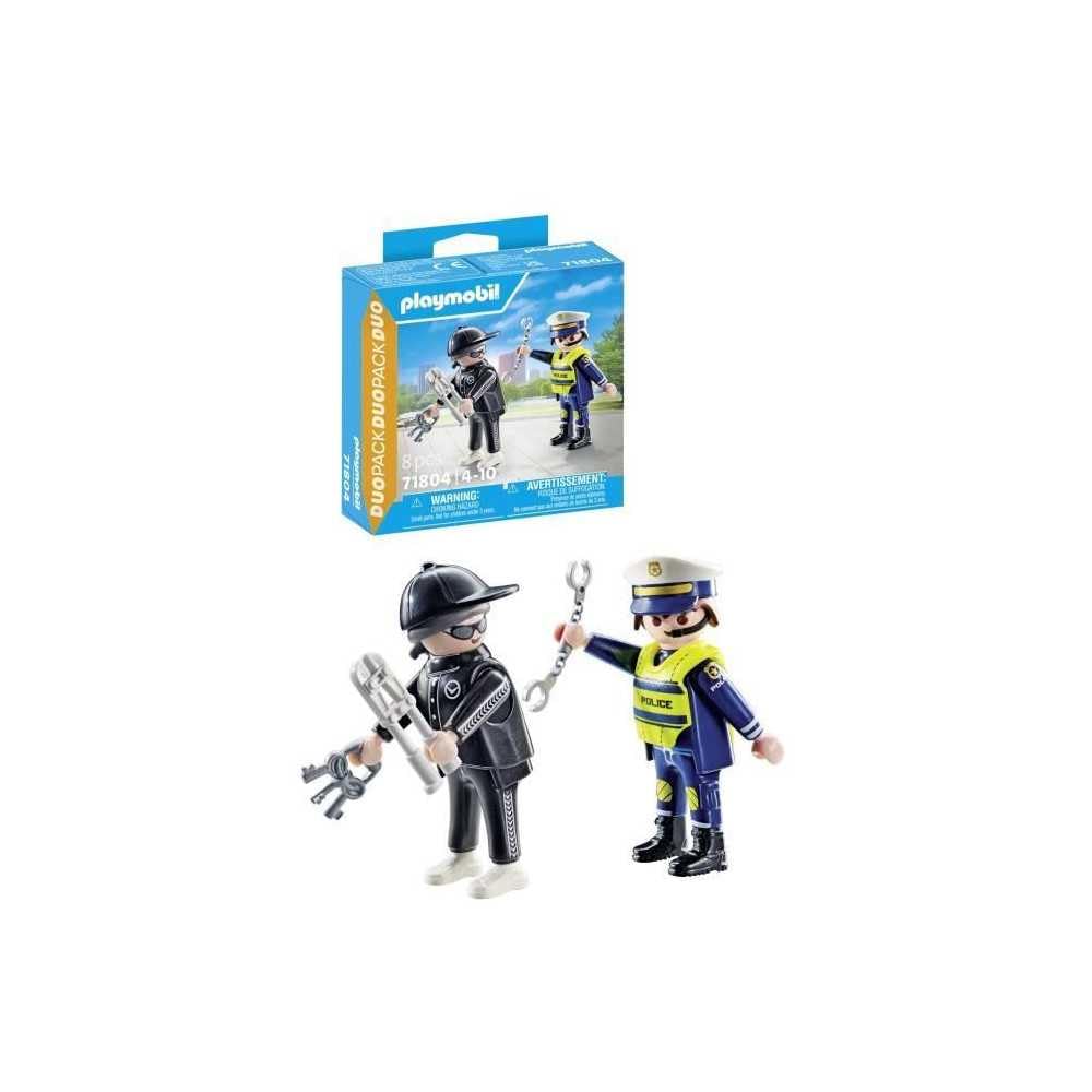 PLAYMOBIL Duo Pack — Duo policier et bandit 8 pièces – Image 2