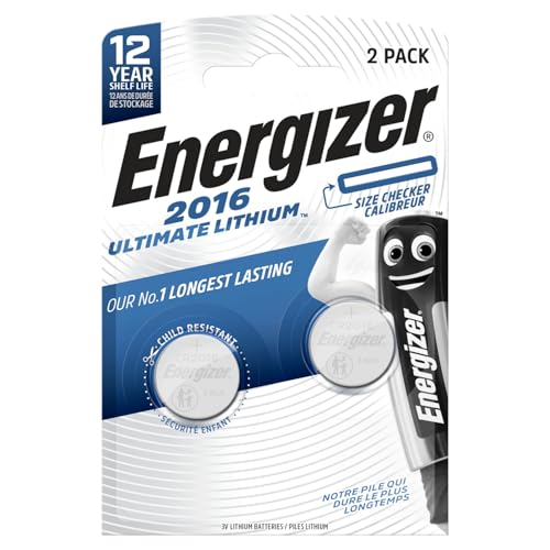 ENERGIZER Ultimate Lithium — Piles bouton CR2016 3V lot de 2