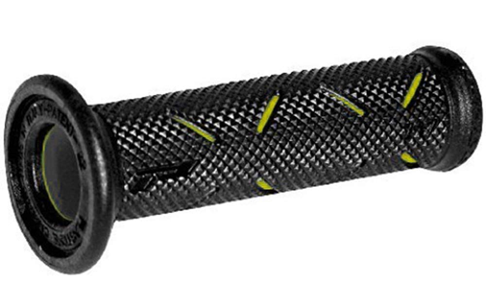 PROGRIP — Poignées de guidon noir/jaune Ø22 mm L.122 mm