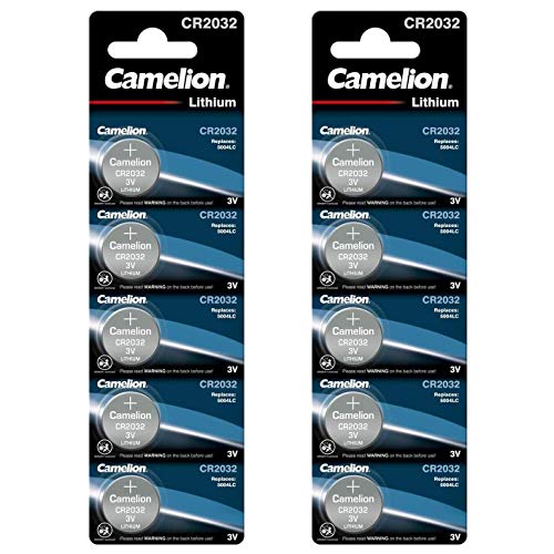 CAMELION — Lot de 10 piles lithium CR2032 3V