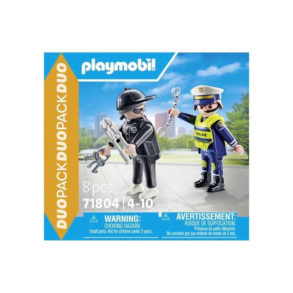 PLAYMOBIL Duo Pack — Duo policier et bandit 8 pièces – Image 3