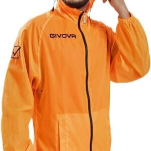 GIVOVA Unisex - Adulte Pluie Basico Blouson, Orange Fluo, L EU