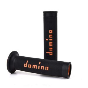 DOMINO — Poignées noir/orange lot de 2