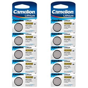CAMELION — Lot de 10 piles bouton lithium CR2025 3V