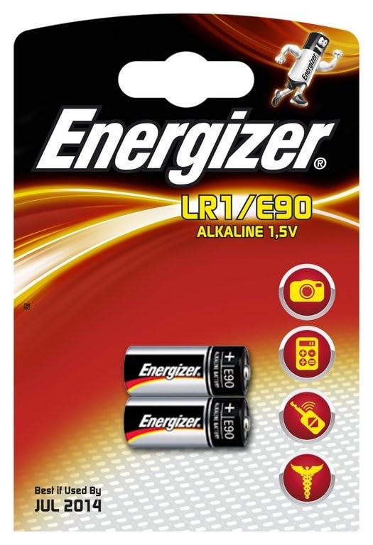 ENERGIZER — Lot de 2 piles alcalines LR1/E90 1,5 V