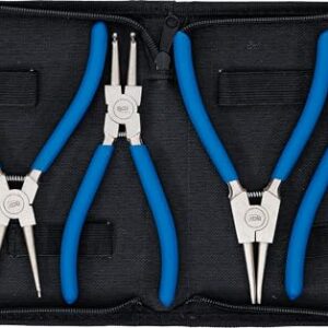 BGS — Jeu de pinces à circlips 4 pièces 175 mm
