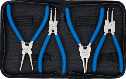 BGS — Jeu de pinces à circlips 4 pièces 175 mm