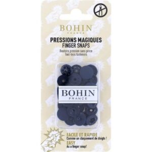 Bohin - Bohin Plastique Marine Bleu (13mm) Boutons-Pression - 8 Pièces