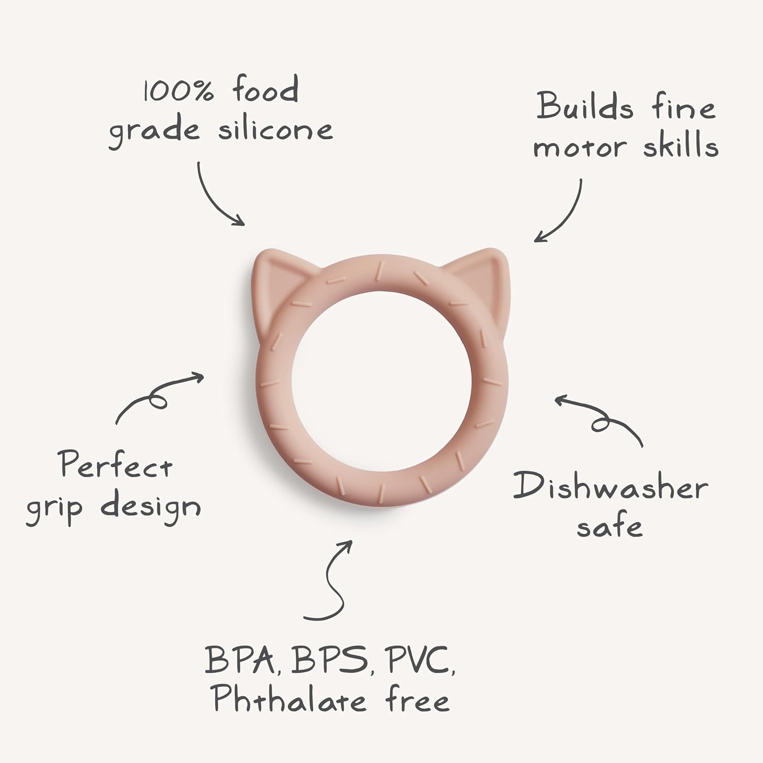 MUSHIE — Anneau de dentition bébé en silicone Stone – Image 7