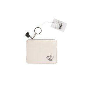 Diddl Porte-Monnaie Pochette Beige Harmonie, Polyuréthane, 13x10 cm, Fermeture Éclair avec Breloque et Anneau Porte-Clés, Idée Cadeau Fan Nostalgique des Années 90