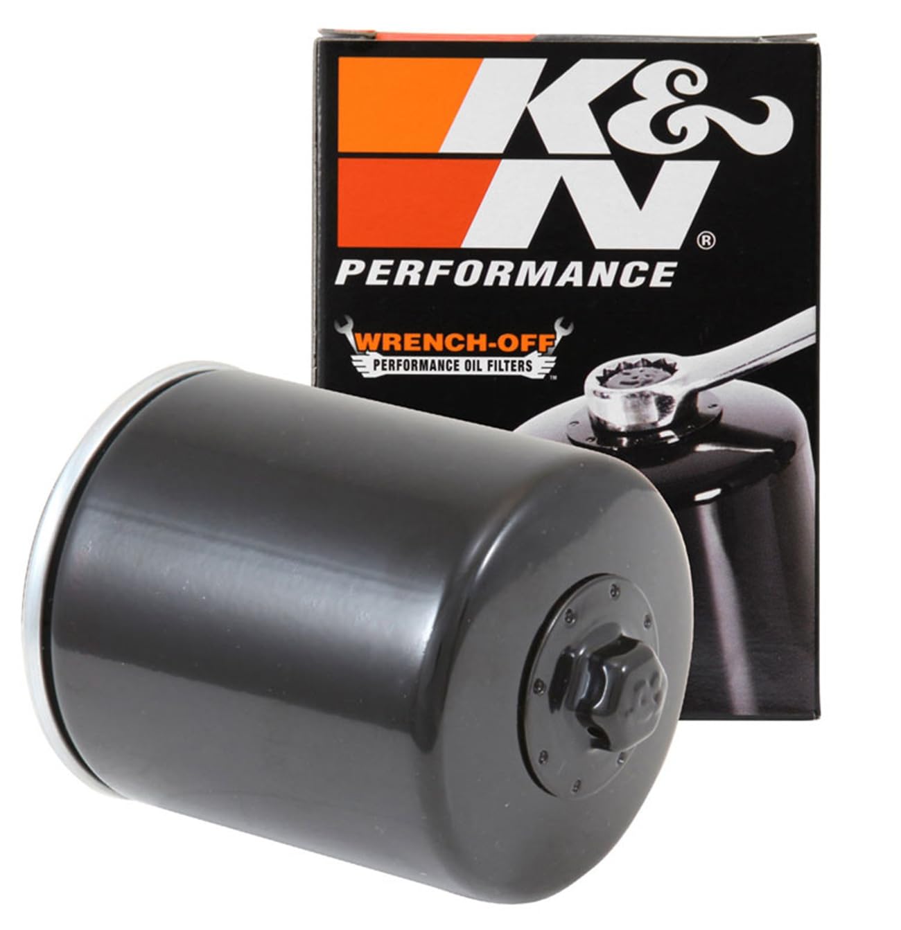 K&N — Filtre à huile moto cartouche 74x94 mm