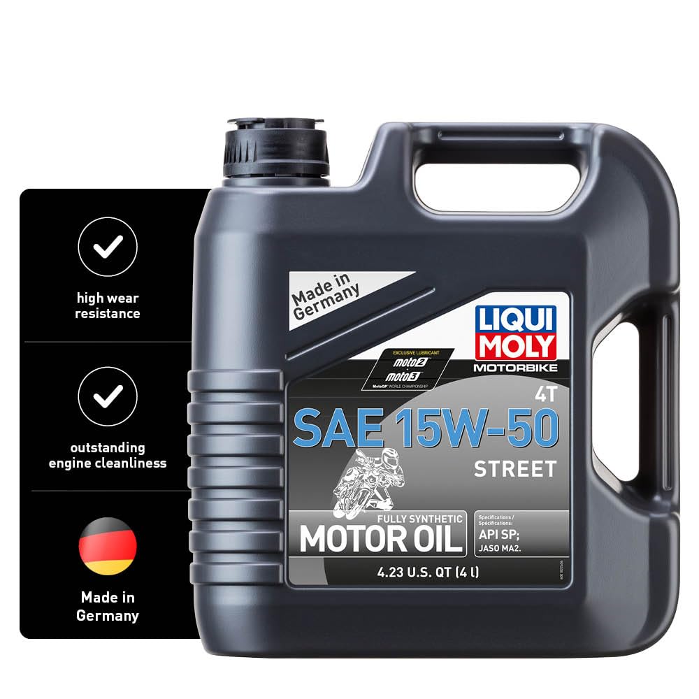 LIQUI MOLY Motorbike 4T 15W-50 — Huile moteur moto 4 L