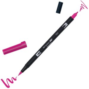 TOMBOW ABT — Feutre pinceau à 2 pointes rouge
