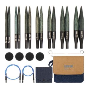 KnitPro - KnitPro Mini Bois Indigo Interchangeable Aiguille Ensemble - 1 Jeu