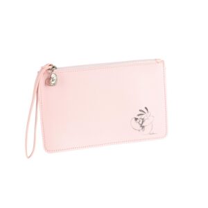 Diddl - Pochette Rose Rêverie, Style Minimaliste, Motif Diddlina, en Polyuréthane, Idée cadeau Femme et Fan Nostalgique des Années 90