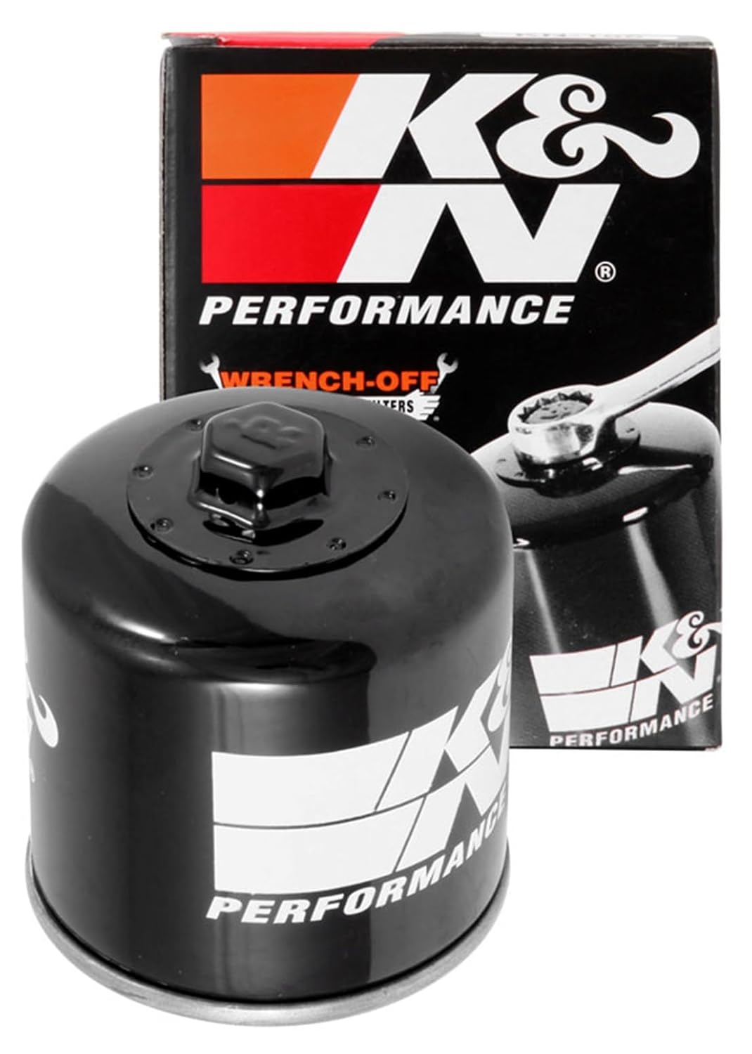 K&N KN-177 Moto Filtre à Huile, Noir