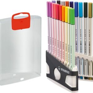 STABILO Pen 68 Brush — Feutres à pointe pinceau x20