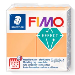 STAEDTLER Fimo Effect — Pain pâte à modeler 57 g orange fluo