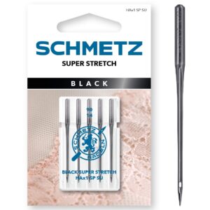 SCHMETZ Black Super Stretch — 5 aiguilles machine 75/11