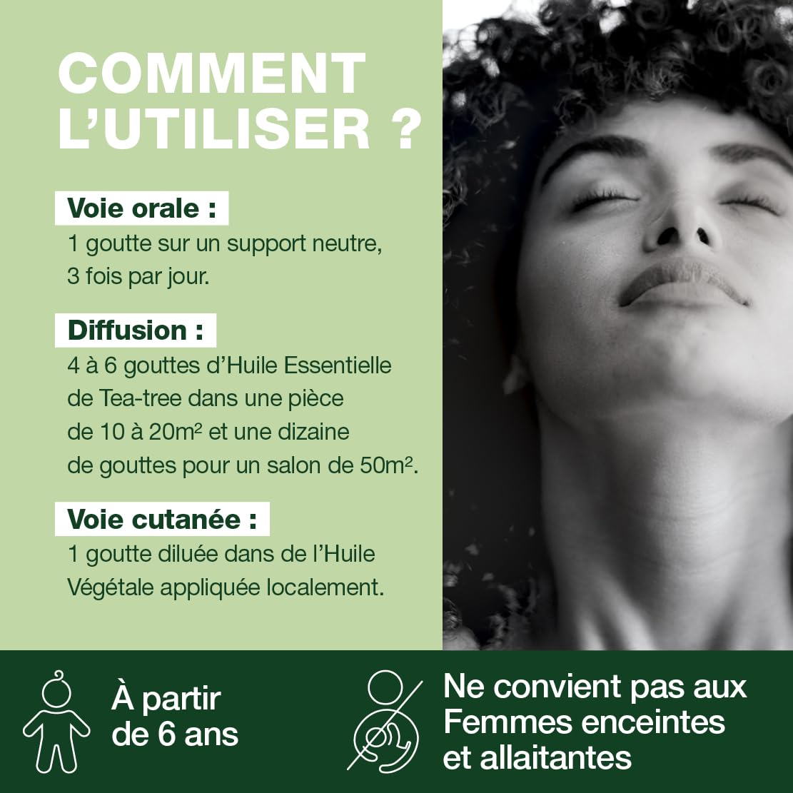 PRANARÔM - Tea Tree - Huile Essentielle Chémotypée - Défenses Naturelles - 100% Pure Et Naturelle - HECT - 10 ml – Image 4