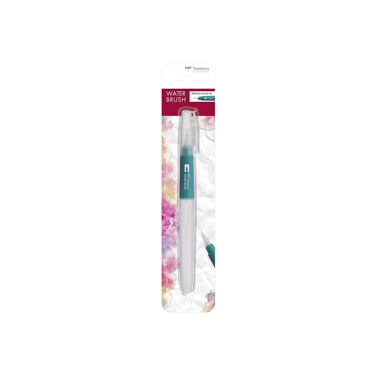 TOMBOW — Pinceau à réservoir d’eau vide, pointe moyenne