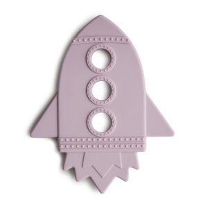 MUSHIE — Anneau de dentition fusée en silicone Soft Lilac