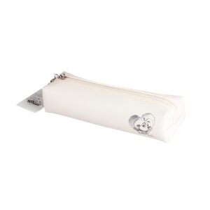 Diddl Trousse à Stylos, Beige, en Polyuréthane, Motif Cœur, Trousse d'Ecole, Accessoire Scolaire Années 90 Original - Idée Cadeau Femme, Enfant & Fan Nostalgique Vintage