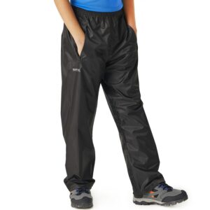 Regatta Surpantalon Stormbreak Garçon, Noir, 5-6 ans