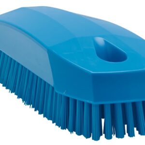 VIKAN — Brosse à ongles hygiénique fibres dures 130 mm bleue