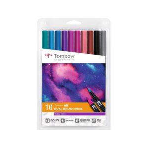 TOMBOW ABT Dual Brush Pen — Set de 10 feutres pinceaux Galaxy