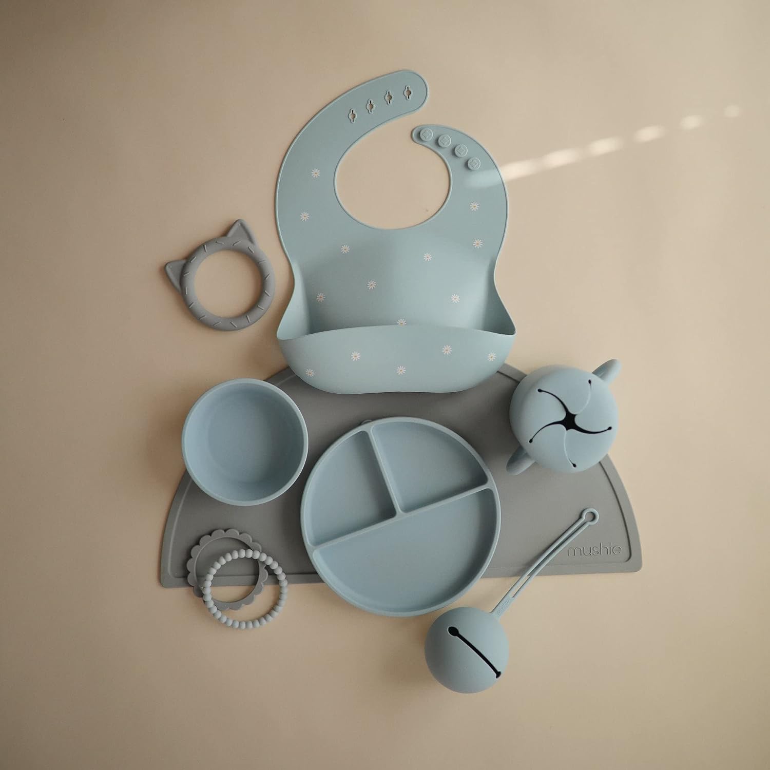 MUSHIE — Anneau de dentition bébé en silicone Stone – Image 3