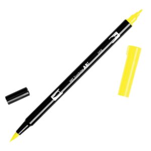 TOMBOW ABT-055 — Feutre pinceau à 2 pointes jaune